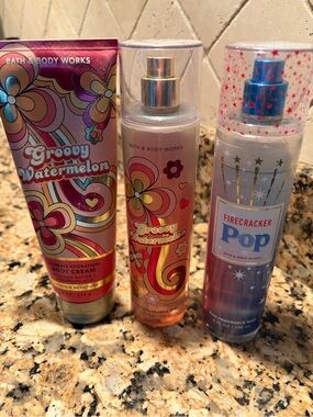 Bath and Body Works Groovy Watermelon and Firecracker Pop lot